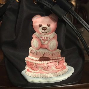 Moschino Bucket purse black/pink